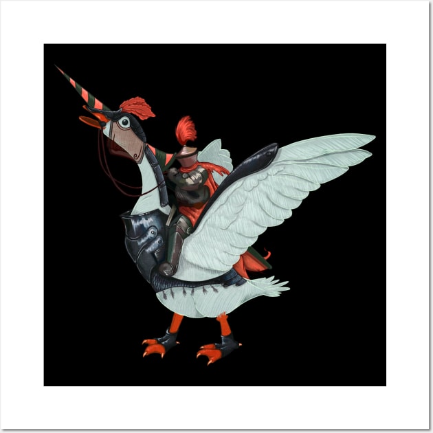 goose knight Wall Art by NevermindOnArt